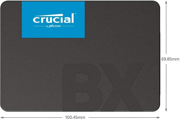 SSD CRUCIAL BX500 240GB SATA 3.0 Write speed 500 MBytes/sec Read speed 540 MBytes/sec 2,5" TBW 80 TB MTBF 1500000 hours CT240BX500SSD1 - Image 4