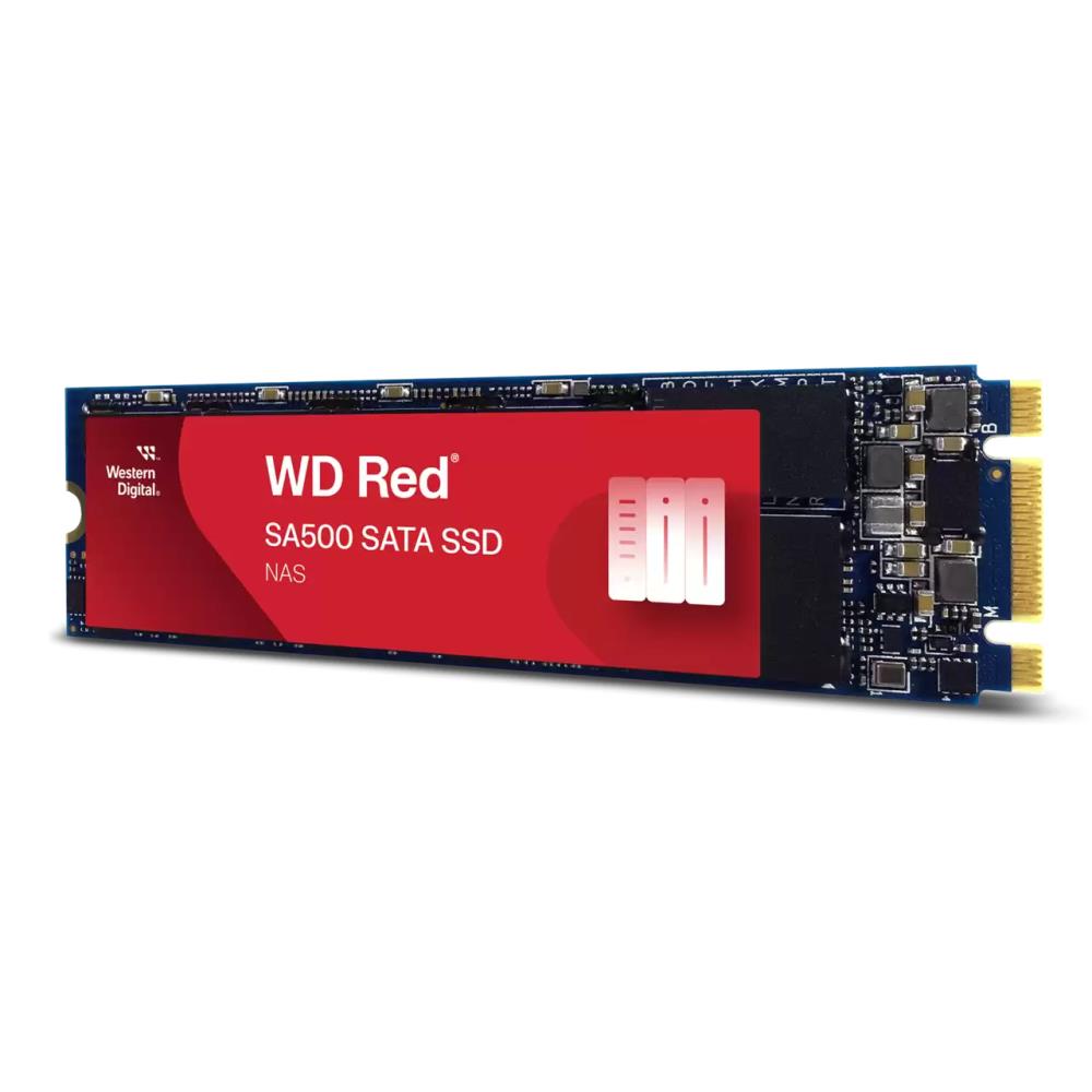 SSD WESTERN DIGITAL Red SA500 1TB M.2 SATA 3.0 Write speed 530 MBytes/sec Read speed 560 MBytes/sec 2.38mm TBW 600 TB MTBF 2000000 hours WDS100T1R0B - Image 2