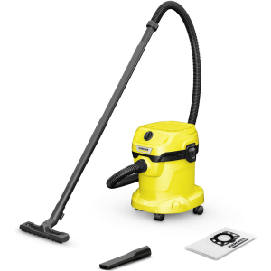 Vacuum Cleaner KARCHER Wet and dry vacuum cleaner WD 2 Plus V-15/4/18 Car cleaning 1000 Watts Suction power 220W Capacity 15 l Noise 74 dB Yellow Weight 4.3 kg 1.628-003.0