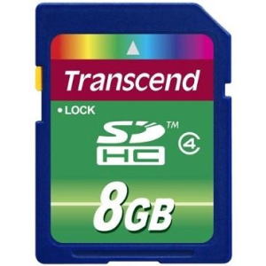 MEMORY SDHC 8GB/CLASS4 TS8GSDHC4 TRANSCEND
