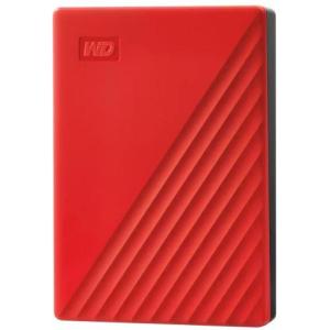 External HDD WESTERN DIGITAL My Passport 6TB USB 2.0 USB 3.2 Colour Red WDBR9S0060BRD-WESN
