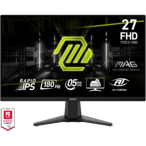 LCD Monitor MSI MAG 275F 27" Gaming Tilt Matte Panel IPS 1920x1080 16:9 180Hz 0.5 ms Colour Black MAG275F