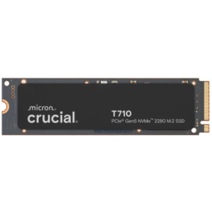 SSD CRUCIAL T710 4TB M.2 PCIe Gen5 NVMe Write speed 13800 MBytes/sec Read speed 14900 MBytes/sec TBW 2400 TB CT4000T710SSD5