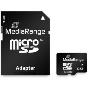 MEMORY MICRO SDHC 32GB C10/W/ADAPTER MR959 MEDIARANGE