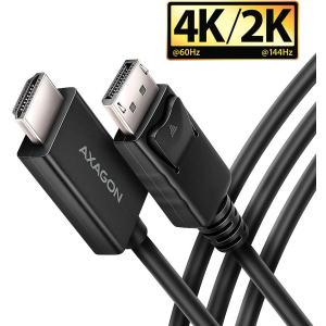 CABLE DP TO HDMI 1.8M/RVD-HI20C2 AXAGON