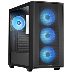 Case CHIEFTEC HUNTER 3 MidiTower Case product features Transparent panel Not included ATX EATX MicroATX MiniITX Colour Black GS-03B-OP