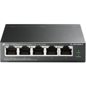 Switch TP-LINK Desktop/pedestal 5x10Base-T / 100Base-TX / 1000Base-T PoE ports 1 TL-SG1005LP