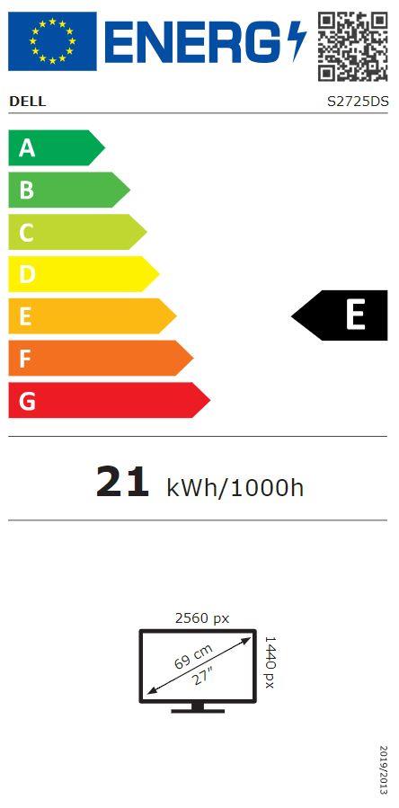 LCD Monitor DELL S2725DS 27" Business Panel IPS 2560x1440 16:9 100Hz Matte 8 ms Speakers Swivel Pivot Height adjustable Tilt 210-BMHF - Image 5