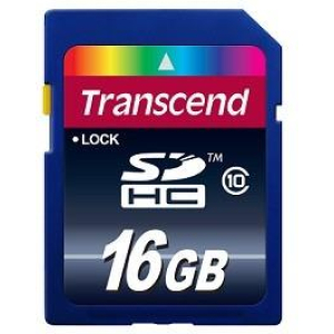 MEMORY SDHC 16GB/CLASS10 TS16GSDHC10 TRANSCEND