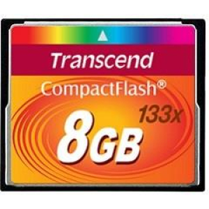 MEMORY COMPACT FLASH 8GB/133X TS8GCF133 TRANSCEND