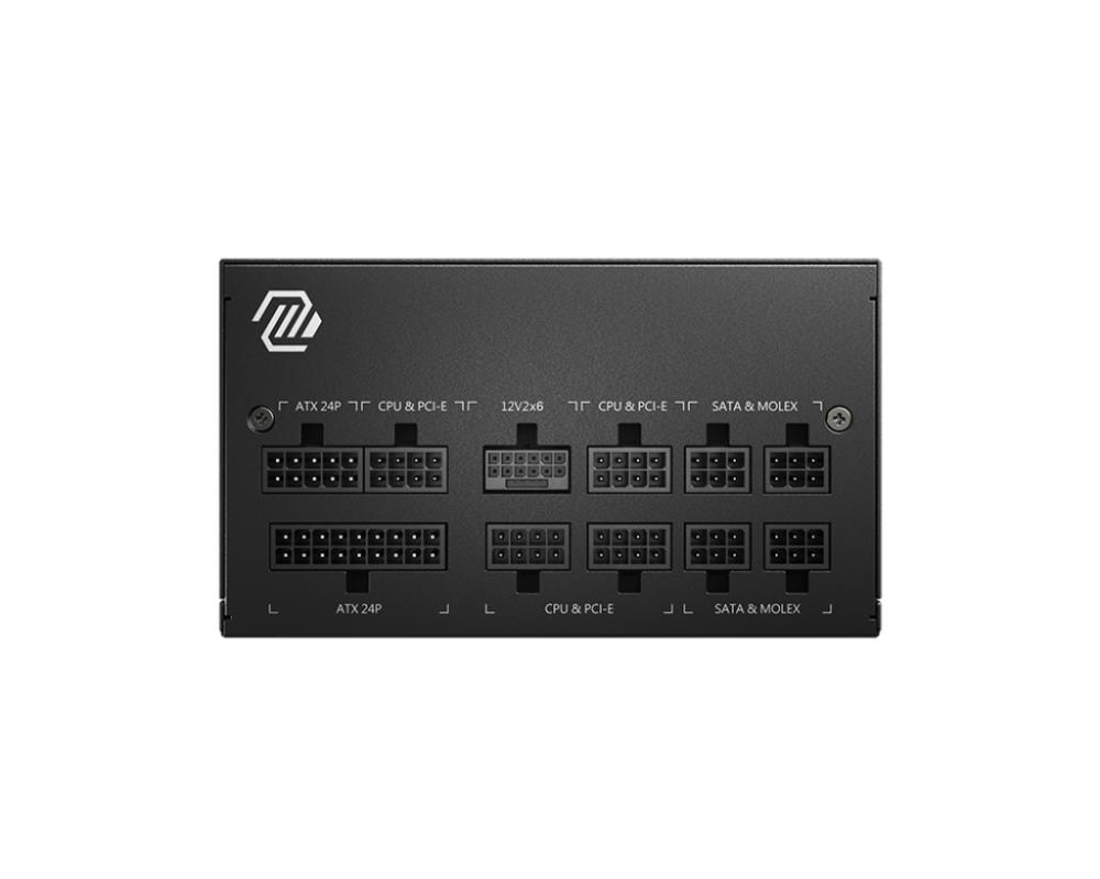 Power Supply MSI MAG A750GL PCIE5 II 750 Watts Efficiency 80 PLUS GOLD PFC Active MAGA750GLPCIE5II - Image 2