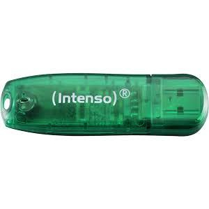 MEMORY DRIVE FLASH USB2 8GB/GREEN 3502460 INTENSO