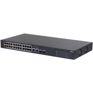 Switch DAHUA CS4226-24ET-240 Desktop/pedestal Rack 1U 24x10Base-T / 100Base-TX 2x10/100/1000BASE-T/SFP combo 2 26 PoE ports 24 240 Watts CS4226-24ET-240