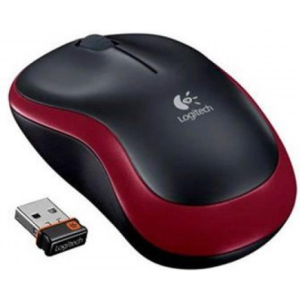 MOUSE USB OPTICAL WRL M185/RED 910-002237 LOGITECH
