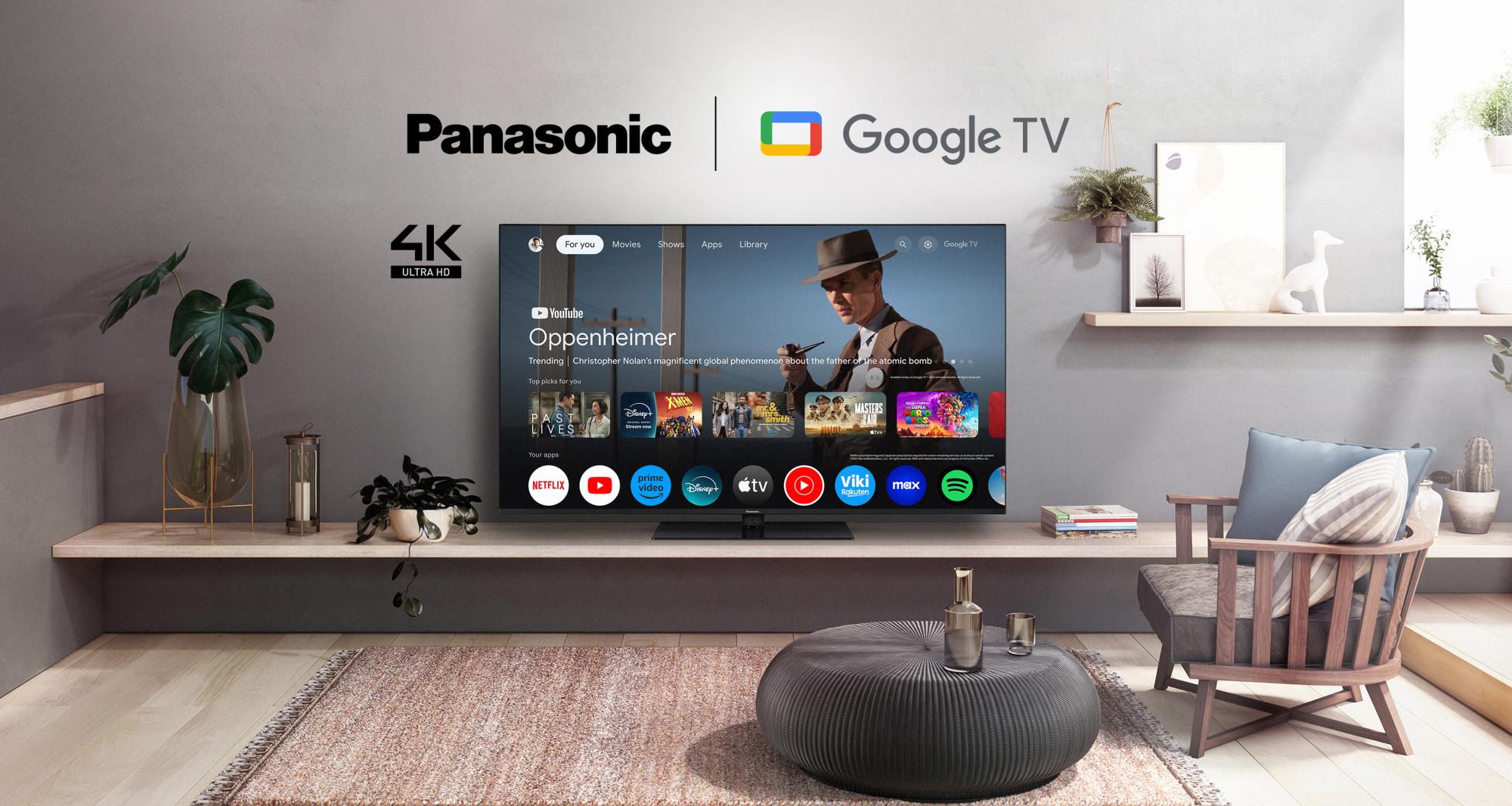 TV Set PANASONIC 55" 4K/Smart 3840x2160 Wireless LAN Bluetooth Google TV TN-55W70AEZ - Image 3