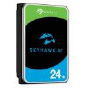 HDD SEAGATE SkyHawk AI 24TB SATA 3.0 256 MB 7200 rpm Discs/Heads 10/20 3,5" ST24000VE002