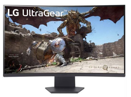 LCD Monitor LG 32GS60QC-B 32" Gaming/Curved Panel VA 2560x1440 16:9 180 Hz Matte 1 ms Tilt 32GS60QC-B - Image 2