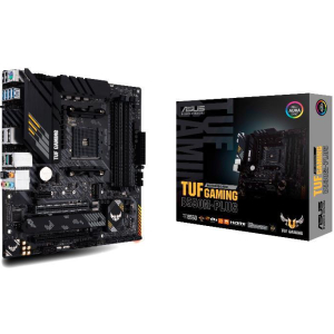 Mainboard ASUS AMD B550 SAM4 MicroATX 1xPCI-Express 3.0 1x 1xPCI-Express 3.0 16x 2xM.2 1xPCI-Express 4.0 16x Memory DDR4 Memory slots 4 1xHDMI 1xDisplayPort 2xUSB 2.0 1xUSB type C 5xUSB 3.2 1xPS/2 1xOptical S/PDIF 1xRJ45 5xAudio port TUFGAMINGB550M-PLUS