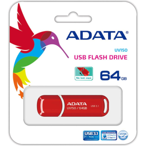 MEMORY DRIVE FLASH USB3.1 64GB/RED AUV150-64G-RRD ADATA