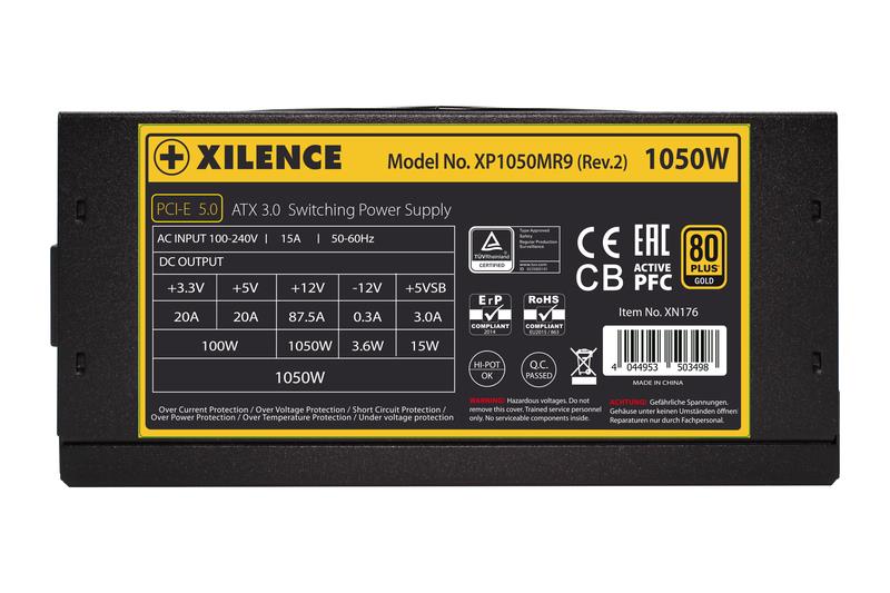 Power Supply XILENCE 1050 Watts Efficiency 80 PLUS GOLD PFC Active XN176 - Image 4