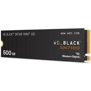 SSD WESTERN DIGITAL Black SN7100 500GB M.2 PCIe Gen4 NVMe 3D TLC Write speed 5800 MBytes/sec Read speed 6800 MBytes/sec WDS500G4X0E
