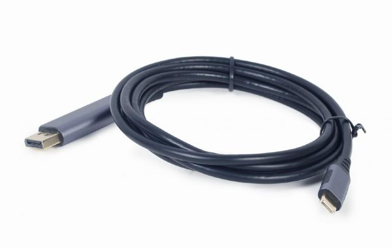 CABLE USB-C TO DP 1.8M/GREY CC-USB3C-DPF-01-6 GEMBIRD - Image 2