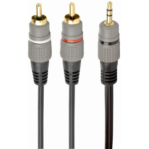 CABLE AUDIO 3.5MM TO 2RCA 1.5M/GOLD CCA-352-1.5M GEMBIRD