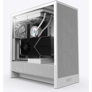 Case NZXT H5 Flow MidiTower Case product features Transparent panel Not included ATX EATX MicroATX MiniITX Colour White CC-H52FW-01