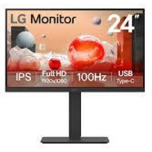 LCD Monitor LG 23.8" Business Panel IPS 1920x1080 16:9 100 Hz 5 ms Swivel Pivot Height adjustable Tilt 24BA650-B