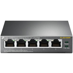 Switch TP-LINK Desktop/pedestal 5x10Base-T / 100Base-TX / 1000Base-T PoE ports 4 TL-SG1005P