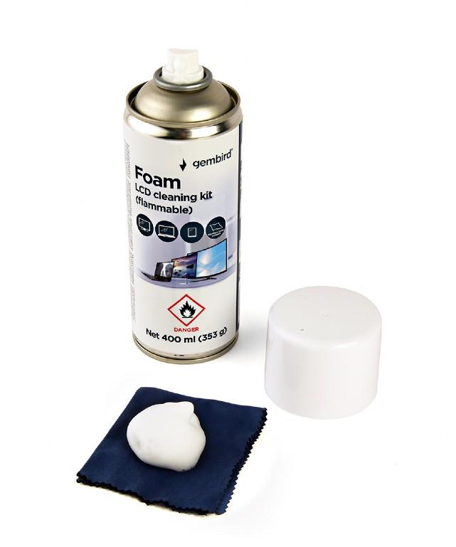 CLEANING KIT LCD FOAM 400ML/CK-LCD-08 GEMBIRD - Image 4