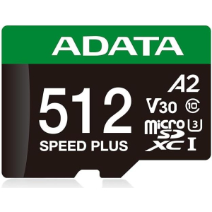 MEMORY MICRO SDXC 512GB UHS-I/UD512GUI3V30A2SP-RA1 ADATA