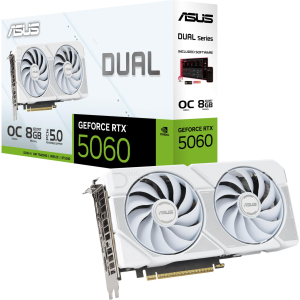 VGA PCIE16 RTX5060 8GB GDDR7/DUAL-RTX5060-O8G-WHITE ASUS