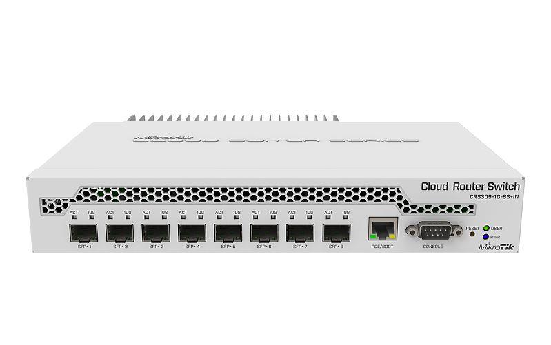 Switch MIKROTIK CRS309-1G-8S+IN 1x10Base-T / 100Base-TX / 1000Base-T 8xSFP+ CRS309-1G-8S+IN