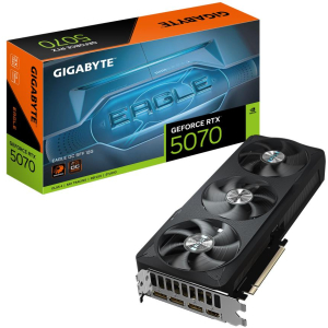 Graphics Card GIGABYTE NVIDIA GeForce RTX 5070 12 GB GDDR7 192 bit PCIE 5.0 16x GPU 2587 MHz Triple slot Fansink 1xHDMI 3xDisplayPort GV-N5070EAGLEOC-12GD