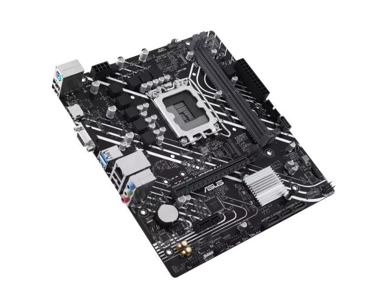 Mainboard ASUS Intel H610 LGA1700 Micro-ATX Memory DDR5 Memory slots 2 1xPCI-Express 3.0 1x 1xPCI-Express 4.0 16x 1xM.2 1x15pin D-sub 1xHDMI 4xUSB 2.0 2xUSB 3.2 1xPS/2 1xRJ45 3xAudio port PRIMEH610M-K - Image 4