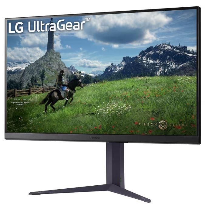 LCD Monitor LG 31.5" Panel IPS 2560x1440 16:9 180Hz 1 ms Pivot Height adjustable Tilt Colour Black 32GS85Q-B - Image 2