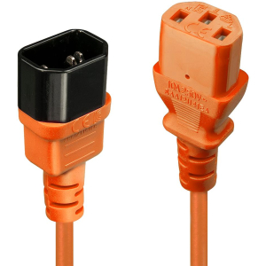 CABLE POWER IEC EXTENSION 1M/ORANGE 30474 LINDY