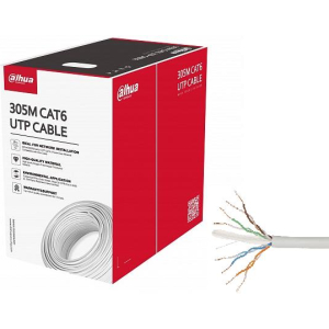CABLE CAT6 UTP 305M WHITE/PFM920I-6UN-C DAHUA