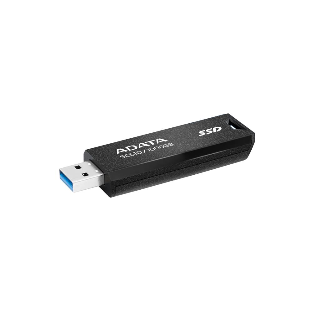 External SSD ADATA SC610 1TB USB 3.2 Write speed 500 MBytes/sec Read speed 550 MBytes/sec SC610-1000G-CBK/RD - Image 4