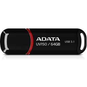 MEMORY DRIVE FLASH USB3.1 64GB/BLACK AUV150-64G-RBK ADATA
