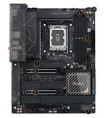 Mainboard ASUS Intel Z890 LGA1851 ATX Memory DDR5 Memory slots 4 1xPCI-Express 4.0 16x 2xPCI-Express 5.0 16x 5xM.2 1xHDMI 1xDisplayPort 1xAudio-In 1xAudio-Out 1xUSB 2.0 6xUSB 3.2 3xUSB-C w/Thunderbolt 1xRJ45 PROARTZ890-CREATORWIFI - Image 2