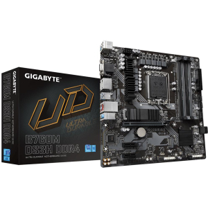 Mainboard GIGABYTE Intel B760 Express LGA1700 Micro-ATX Memory DDR4 Memory slots 4 2xPCI-Express 3.0 1x 1xPCI-Express 4.0 16x 2xM.2 1x15pin D-sub 1xHDMI 2xDisplayPort 2xUSB 2.0 3xUSB 3.2 1xUSB-C 1xPS/2 1xRJ45 3xAudio port B760MDS3HDDR4