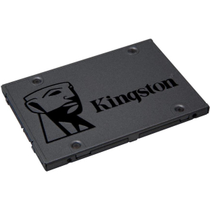 SSD KINGSTON 480GB SATA 3.0 TLC Write speed 450 MBytes/sec Read speed 500 MBytes/sec 2,5" TBW 160 TB MTBF 1000000 hours SA400S37/480G