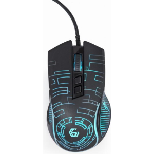MOUSE USB OPTICAL GAMING/BLACK MUSG-RGB-01 GEMBIRD