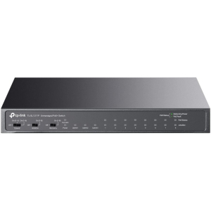 Switch TP-LINK Desktop/pedestal 8x10Base-T / 100Base-TX 1xSFP 2xRJ45 PoE+ ports 8 65 Watts TL-SL1311P