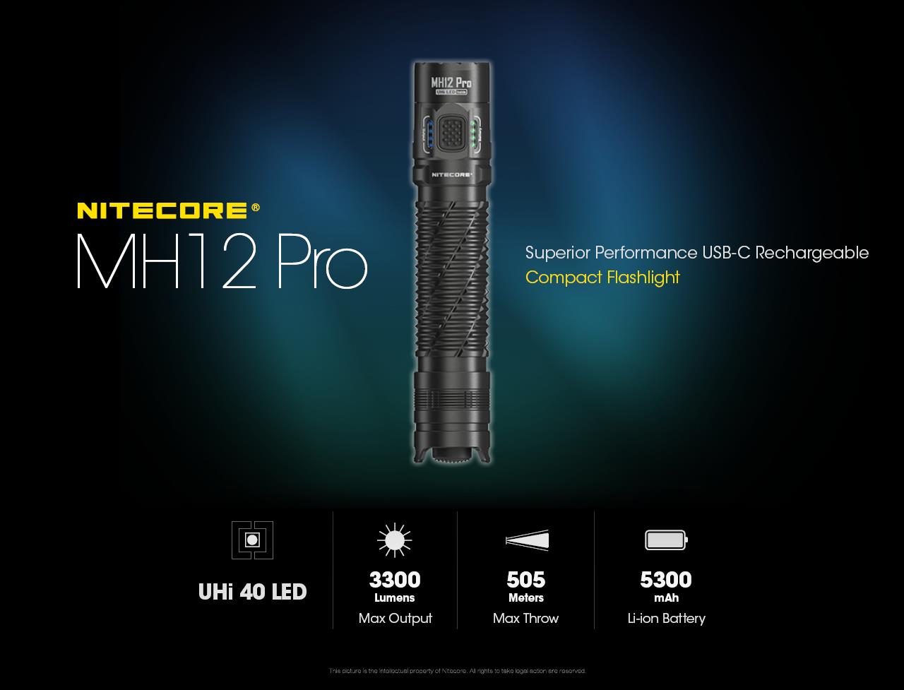 FLASHLIGHT MH SERIES/3300 LUMENS MH12 PRO NITECORE - Image 4