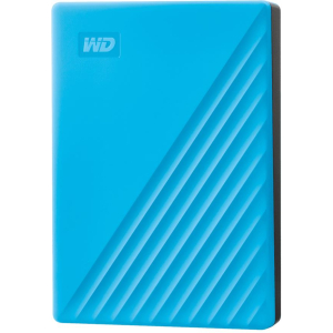 External HDD WESTERN DIGITAL My Passport 4TB USB 2.0 USB 3.0 USB 3.2 Colour Blue WDBPKJ0040BBL-WESN