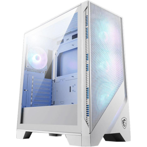 Case MSI MAG FORGE 320R AIRFLOW MidiTower Case product features Transparent panel ATX MicroATX MiniITX Colour White MAGFORGE320RAIRFLOWWH