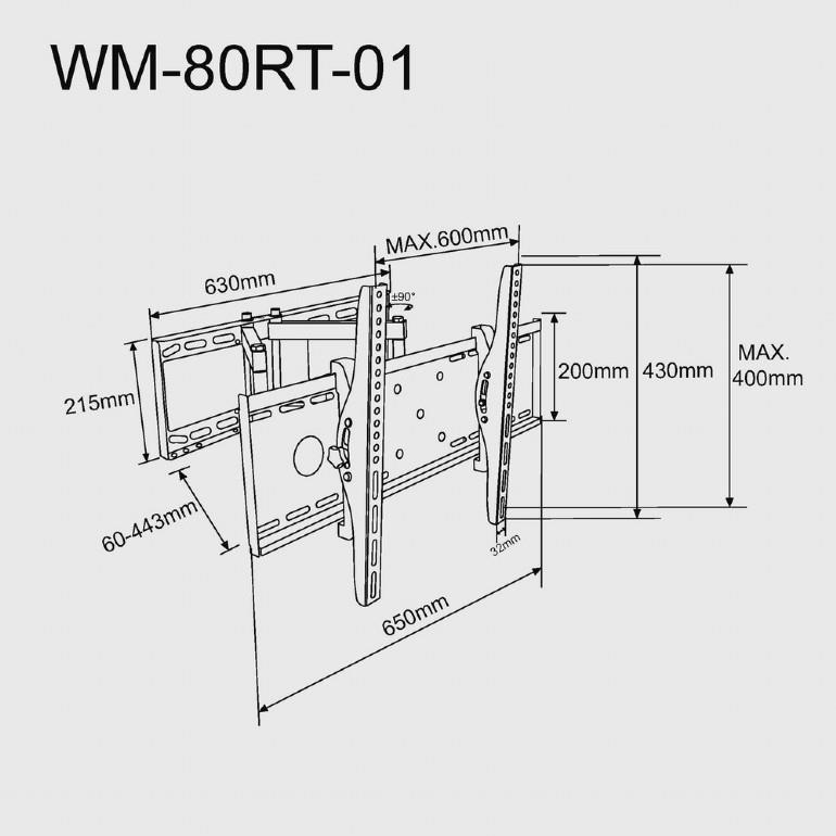 TV SET ACC WALL MOUNT 37-80"/WM-80ST-02 GEMBIRD - Image 3